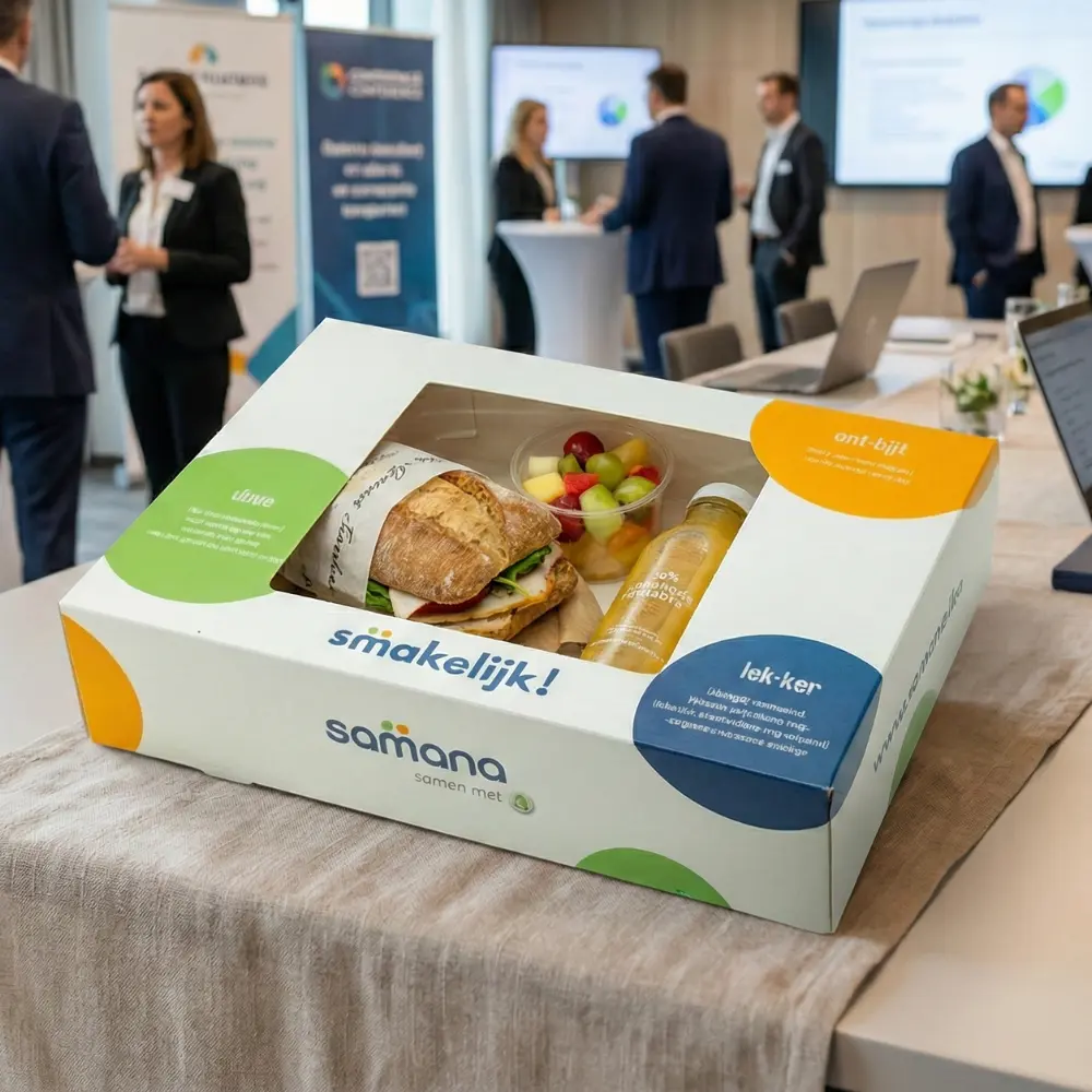 Vensterdoos op maat - Lunchpakket - Brabo Verpakking